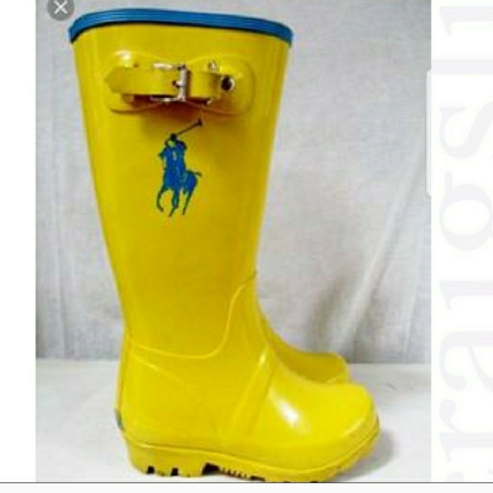 KID'S RALPH LAUREN RAIN BOOTS SIZE 9C